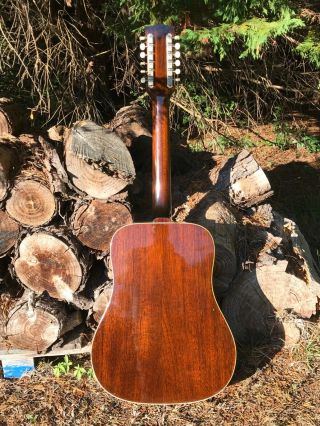 1969 Vintage Gibson B 45 12 String Acoustic Guitar Sunburst 5