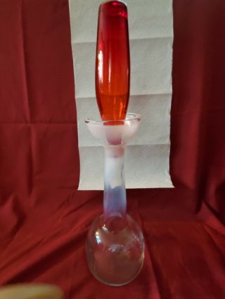 Rare Mid Century Blenko Glass Rialto Series 2 - TO Decanter By Wayne Husted 1960 6