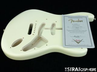 Vintage 69 Nos Usa Fender Custom Shop Stratocaster Body Guitar Olympic White