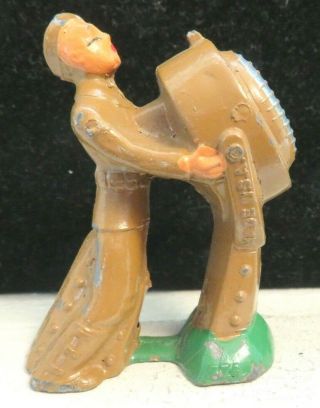 Barclay Lead Toy Soldier Standing Searchlight High Seat 2 Rivets Left Foot B - 124