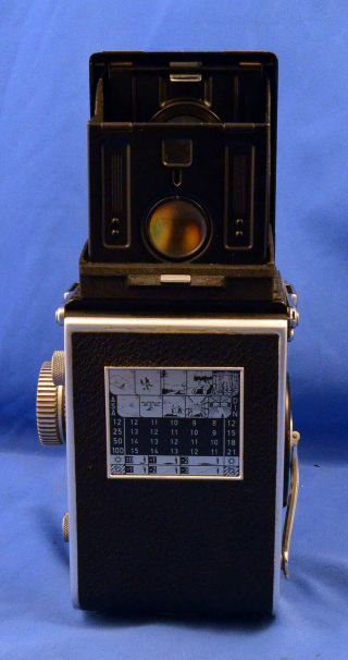 Vintage Rolleiflex DBP DBGM TLR Camera w/ Zeiss Tessar and Heidosmat Lenses 4