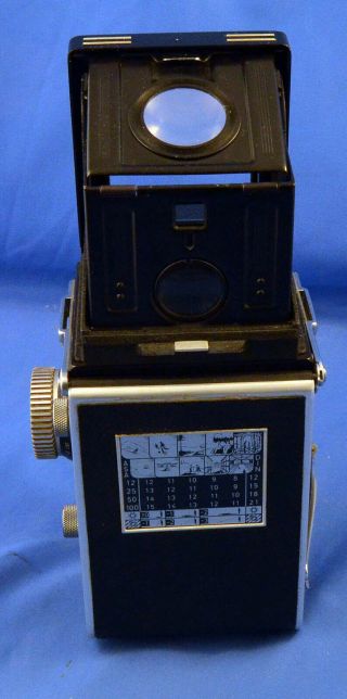 Vintage Rolleiflex DBP DBGM TLR Camera w/ Zeiss Tessar and Heidosmat Lenses 8