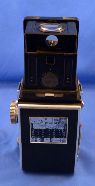 Vintage Rolleiflex DBP DBGM TLR Camera w/ Zeiss Tessar and Heidosmat Lenses 9