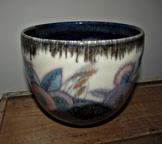 antique 1929 arts and crafts rookwood pottery bowl vase pot flowers signed 10