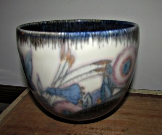 antique 1929 arts and crafts rookwood pottery bowl vase pot flowers signed 4