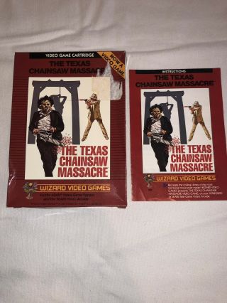 The Texas Chainsaw Massacre Atari 2600 Complete.  Rare Holy Grail 5