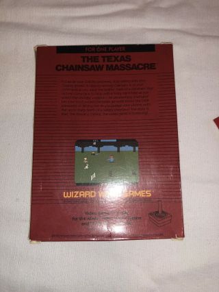 The Texas Chainsaw Massacre Atari 2600 Complete.  Rare Holy Grail 7