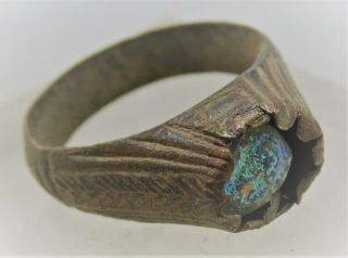 Detector Finds Lovely Ancient Ring With Crystal Stone Insert