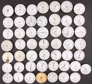 50 Antique Pocket Watch Movements 18s Part/repair Elgin Waltham Illinois Hampden