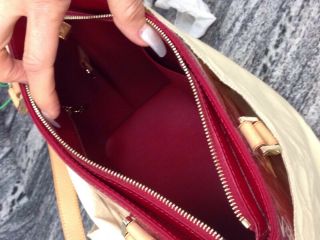 Authentic Louis Vuitton Vernis Houston Handbag Candy Apple Red RARE 7