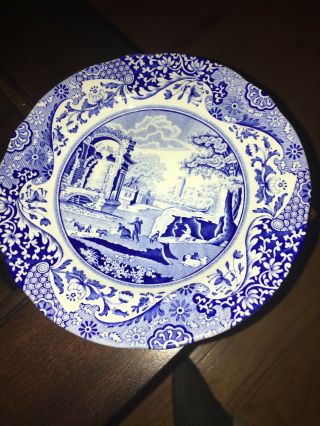 Vintage Spode Italy 7.  5 " Italian Blue Camilla Salad Plate C1816