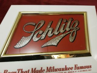 Vintage Schlitz Beer Lighted Motion Sign 7