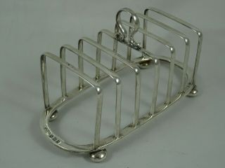 Quality Solid Silver Toast Rack,  1914,  176gm