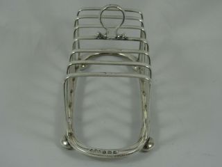 QUALITY solid silver TOAST RACK,  1914,  176gm 2