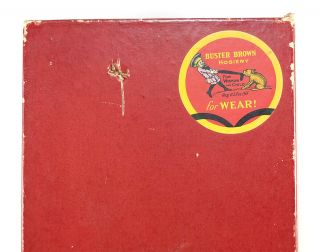 Buster Brown & Tige 1920s 1930s Antique Advertising Store Empty Box Hosiery 2