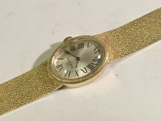 Vintage 1960 ' s OMEGA 14K Gold Ladies Wristwatch (35 Grams) All, 7