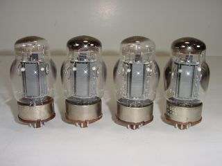 4 Vintage 1950 ' s Tung - Sol 6550 KT88 Solid Grey Plate OOO Matched Amp Tube Quad 1 4