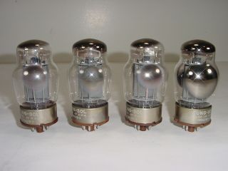 4 Vintage 1950 ' s Tung - Sol 6550 KT88 Solid Grey Plate OOO Matched Amp Tube Quad 1 5