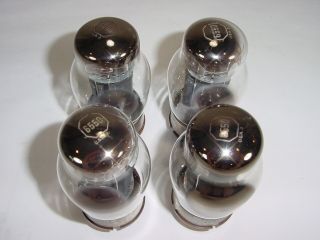 4 Vintage 1950 ' s Tung - Sol 6550 KT88 Solid Grey Plate OOO Matched Amp Tube Quad 1 6