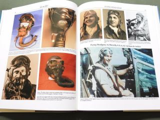 " Gear Up " Us Army Aaf Ww2 Pilot Flight Jacket Helmet Goggles Reference Book G