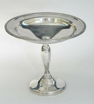 Mueck - Carey Weighted Sterling Compote Pedestal Candy Dish 6.  75 " / 304g