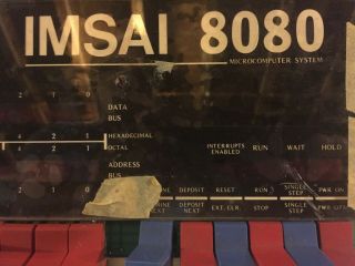 Vintage Imsai 808 Front Panel With Many Switch Covers
