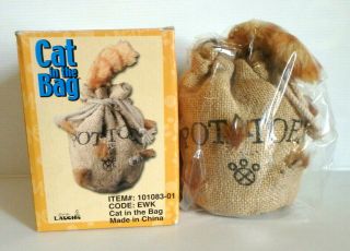 Vintage (1999) Cat In The Bag - Vibrating / Talking Toy - Ln Battery Oper