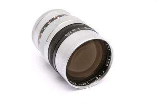 Rare Canon 85mm f1.  5 M39 LTM Screwmount Rangefinder Lens,  Black/Chrome 28548 4