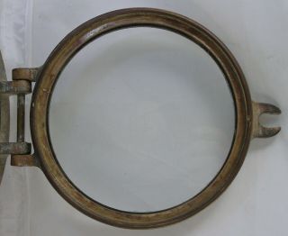 Antique bronze porthole,  Wilcox Crittenden WC 6 Porthole 1930 ' s era. 7