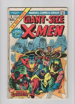 Giant - Size X - Men 1 Vintage Marvel Comic Key 1st Team,  Storm,  Colossus 1975