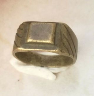 Rare Ancient Solid Ring Roman Bronze Stunning Artifact Vintage
