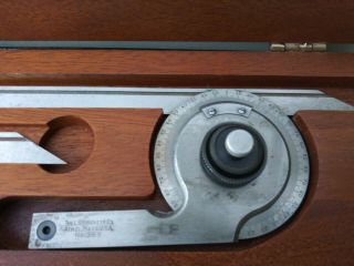 Vintage Starrett No.  359 Universal Bevel Protractor 6 