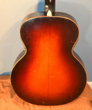 VINTAGE REGAL MADE 16 INCH ACOUSTIC ARCHTOP L - 50 SOLID SPRUCE TOP 1930 ' S 7