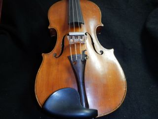 Antique model Nicola Amati by Josef Metzner Sacbsen 1907 Violin w Imperial bow 12