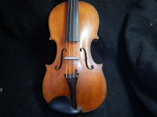 Antique model Nicola Amati by Josef Metzner Sacbsen 1907 Violin w Imperial bow 3