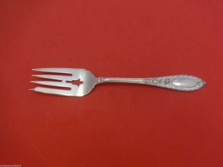 Gadroonette By Manchester Sterling Silver Cold Meat Fork 8 1/4 "