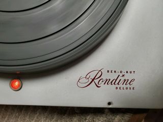 Vintage Rek - O - Kut B - 12 - H Rondine Record Player Turntable Ashland Motor 120v 60hz