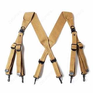Ww2 Us Army M1936 X Suspender Strap Equipment Cotton Khaki Zwjp