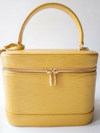 Auth Valentino Garavani Lemon 3ways Handbag Shoulder Bag Vanity Bag Vintage