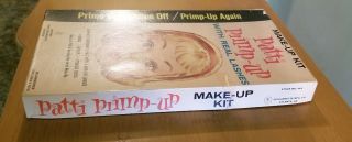 Vintage 1950 ' s Girl ' s Patti Primp - Up Make - Up Kit Face With Wipe Off Surface 4