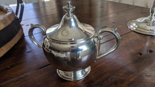 Gorham Sterling Silver Puritan Sugar Bowl With Lid