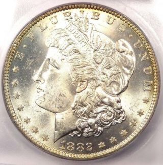 1882 - O Morgan Silver Dollar $1 - Icg Ms65 - Rare In Ms65 - $1,  290 Value