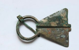 AUTHENTIC MEDIEVAL VIKING BRONZE PENANNULAR OMEGA BROOCH - 8th - 10th cent.  A.  D.  (7) 3