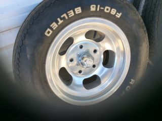 RARE 60s ANSEN 15 x 7 / 15x8.  5 SLOT MAG WHEELS 5 on 5.  5 Ansen wheels,  Ford 4