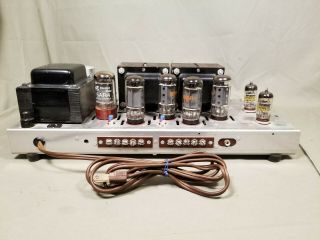 Vintage Hh Scott Type 208 Stereo 7591 Tube Power Amplifier & Full Restore