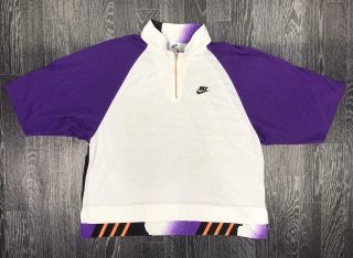 Vintage 1991 Nike Mens Challenge Court Polo Shirt | Ultra Rare Agassi | Large L