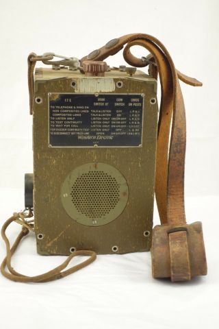 Wwii Ww2 Western Electric 17e Call Box Hand Crank Magneto Phone