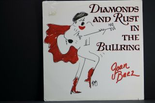 Diamonds And Rust In The Bullring Joan Baez Lp Vintage 1989 Rare