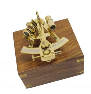 Everything Nautical Solid Brass Sextant,  5 ",  Brass