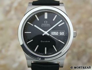 Omega Geneve Swiss Made Vintage 1970s Day Date Automatic 36mm Mens Watch Je125